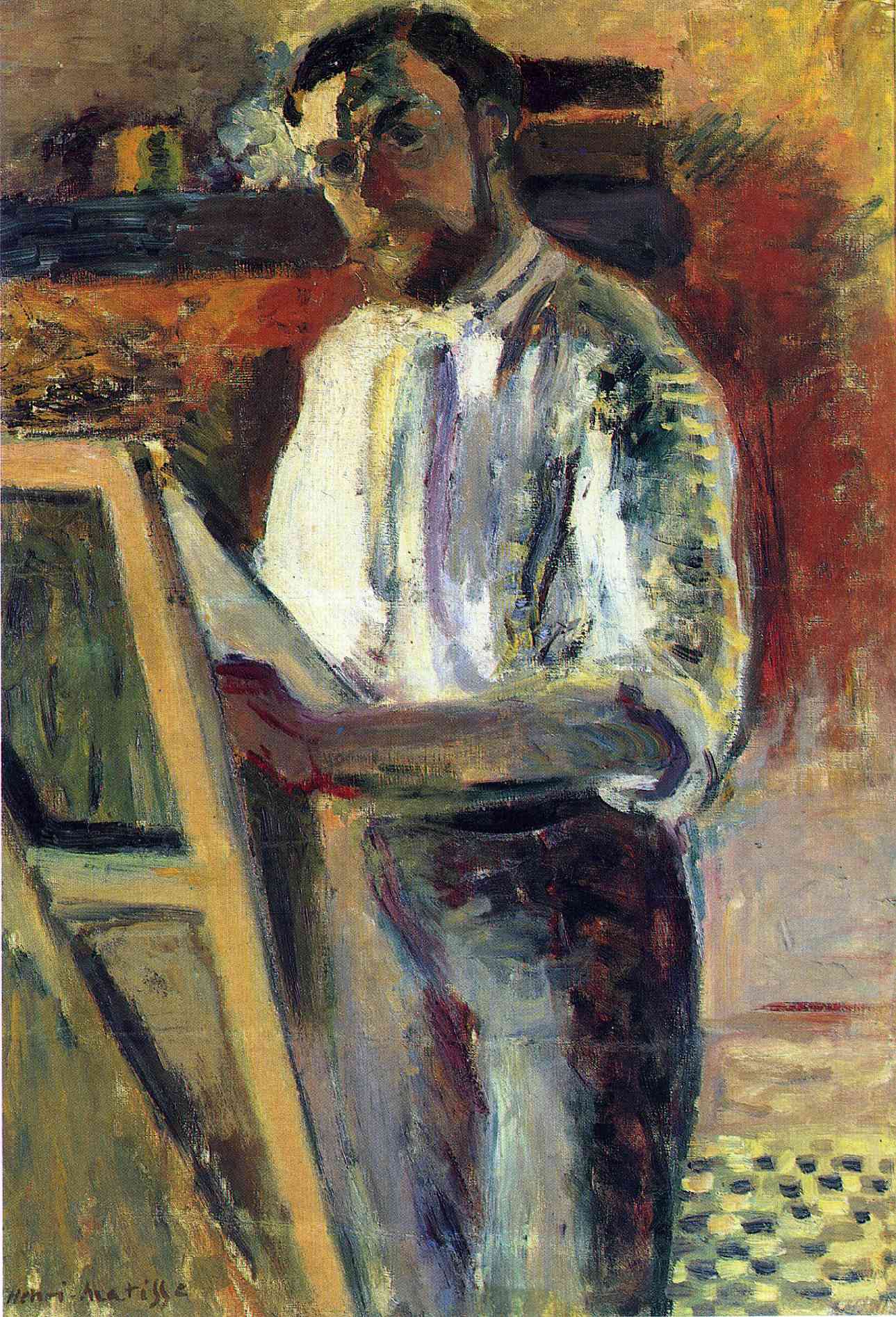 Henri Matisse - Self-Portrait in Shirtsleeves 1900